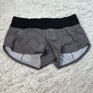 Lululemon Speed Up Short *2.5" Heather Lux Multi Black / Black (First Release)